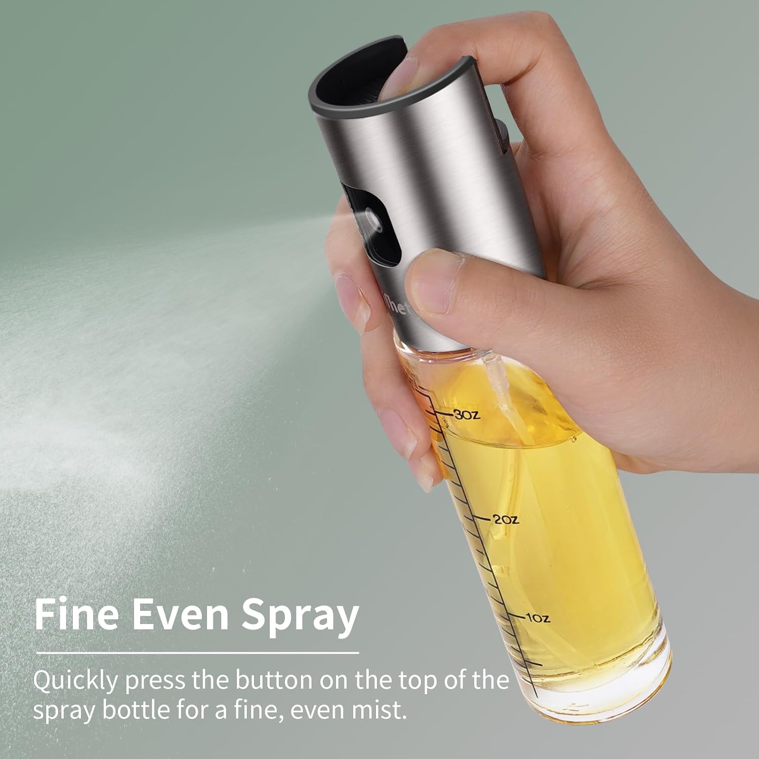 Detalle 2 de Lifhety OSB24-5 Oil Spray Bottles, 2-Pack, 100ml Glass with Funnel