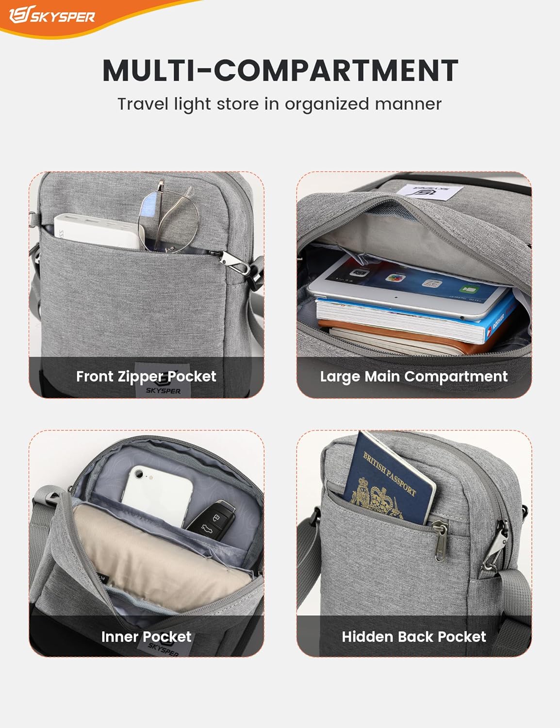 Thumbnail 3 de SKYSPER Small Anti Theft Sling Bag