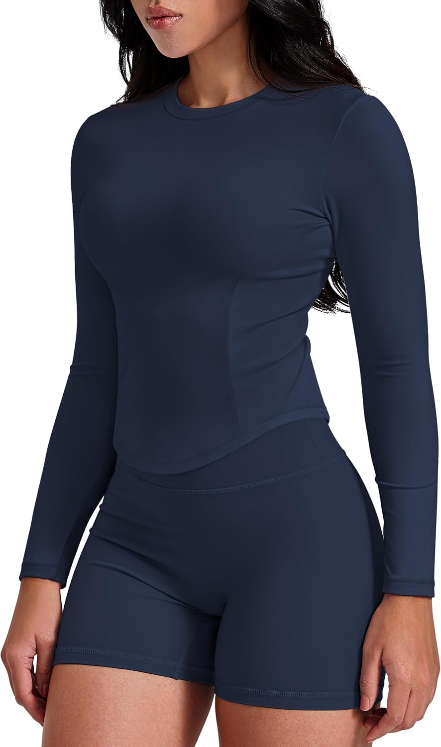 Thumbnail 5 de GYM RAINBOW Women’s Long-Sleeve Cropped Workout Top, Fitted Crewneck