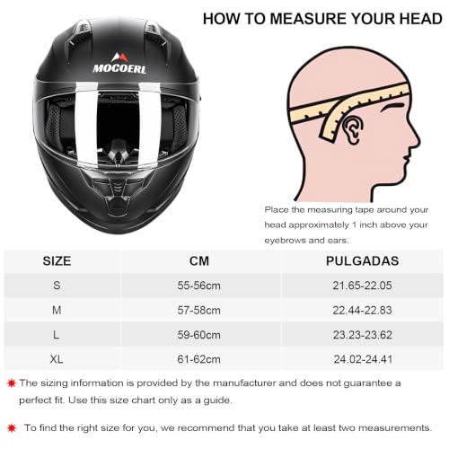 Thumbnail 6 de MOCOERL casque intégral de moto taille L