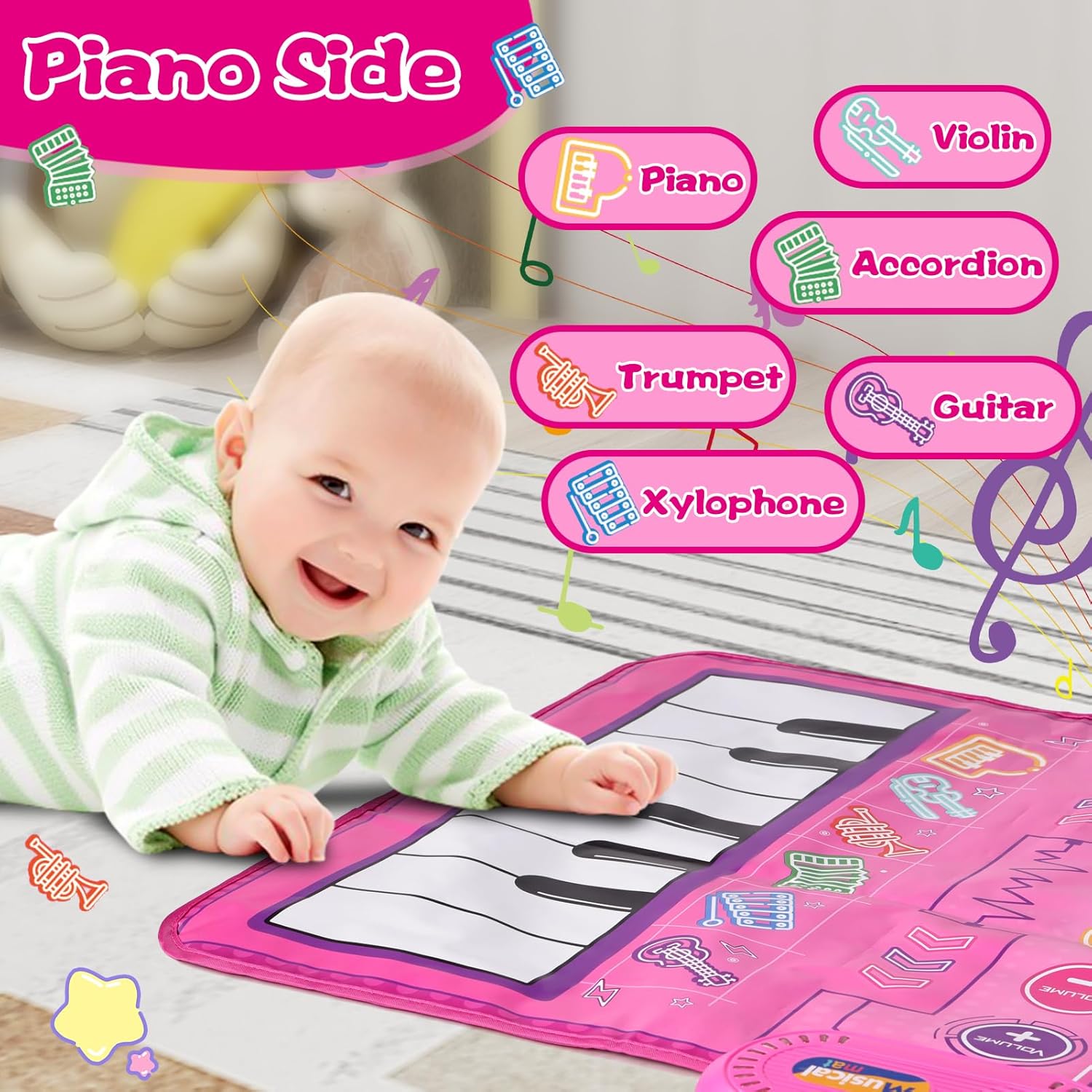 Thumbnail 2 de Music Mat Baby Toys 0–6 months sensory playmat