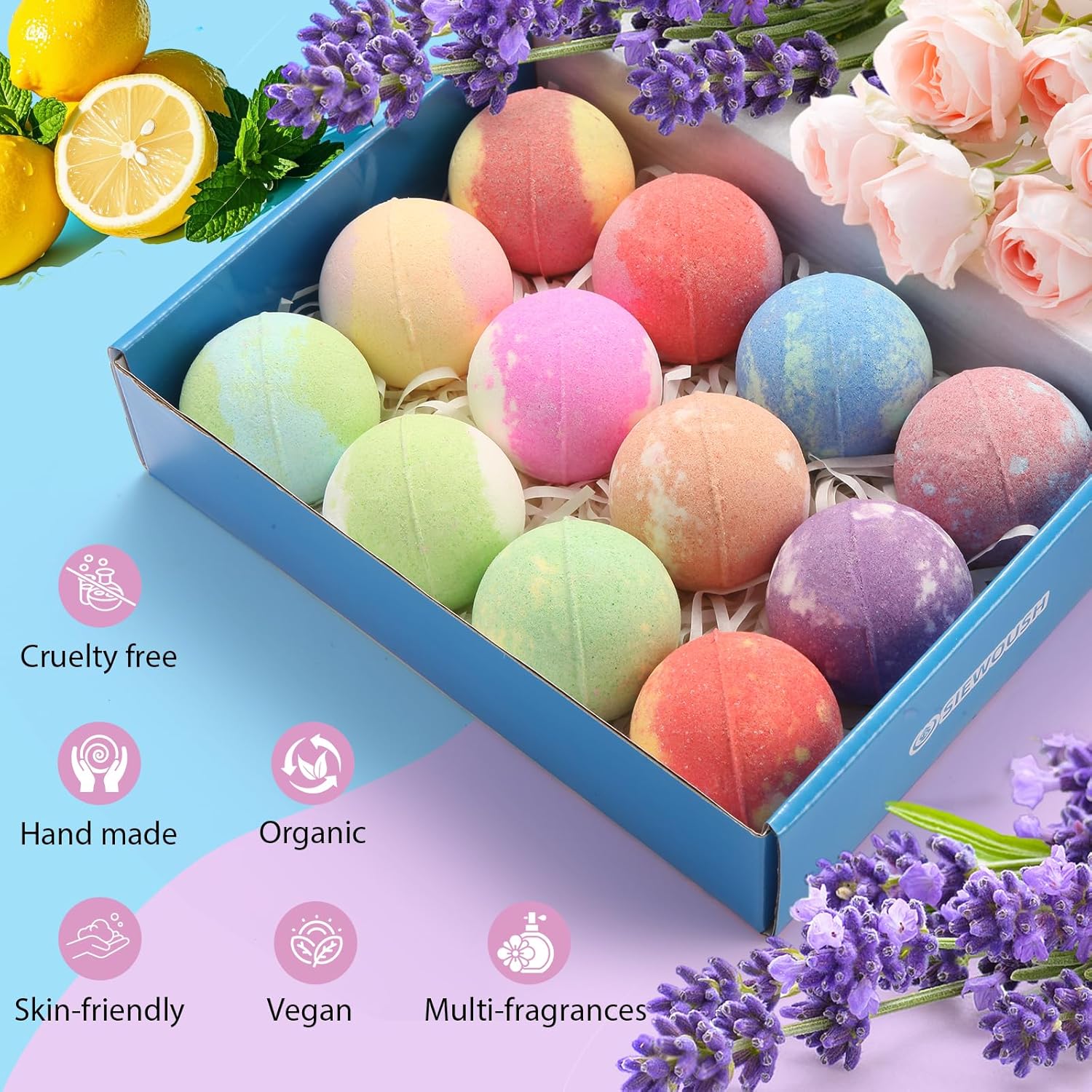 Detalle 2 de Bath Bombs for Kids 12pcs surprise toys