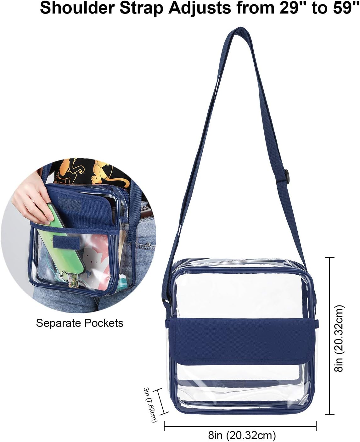 Thumbnail 3 de Clear crossbody bag with 0.6mm PVC
