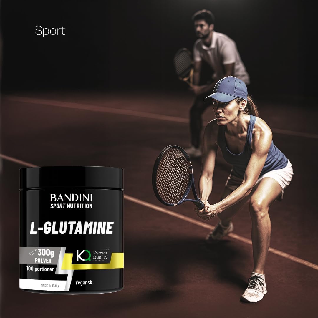 Detalle de Bandini Kyowa Pure L-glutaminpulver, 300 g – veganskt och utan smak