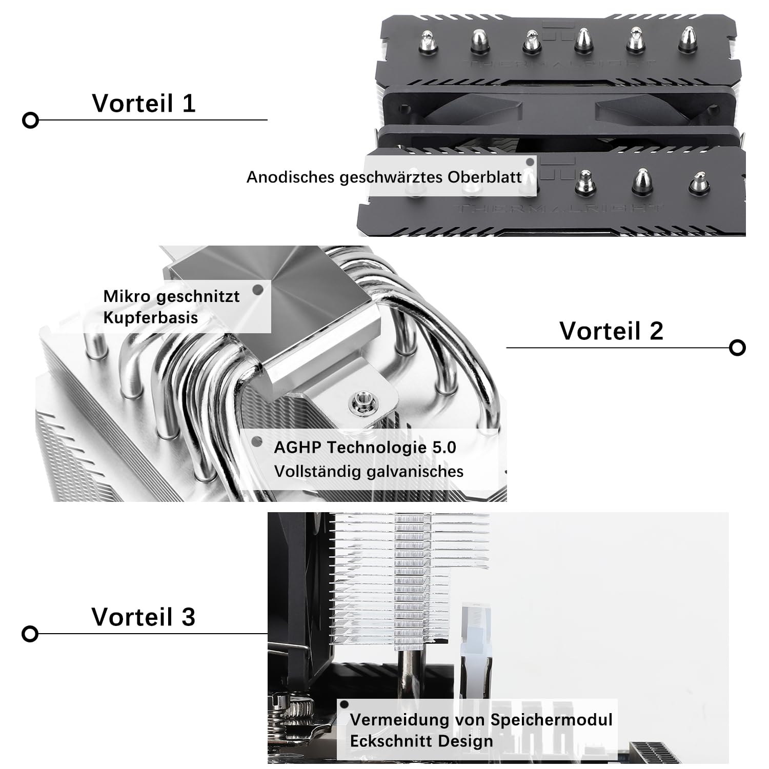 Thumbnail 4 de TR-Thermalright Peerless Assassin 120 SE Extrem CPU-Luftkühler – Dual Tower, 6 Heatpipes, 120 mm PWM-Lüfter