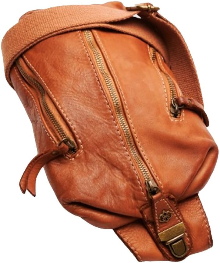 Thumbnail 4 de BARONE Sac à bandoulière pour homme en cuir véritable, fabrication italienne