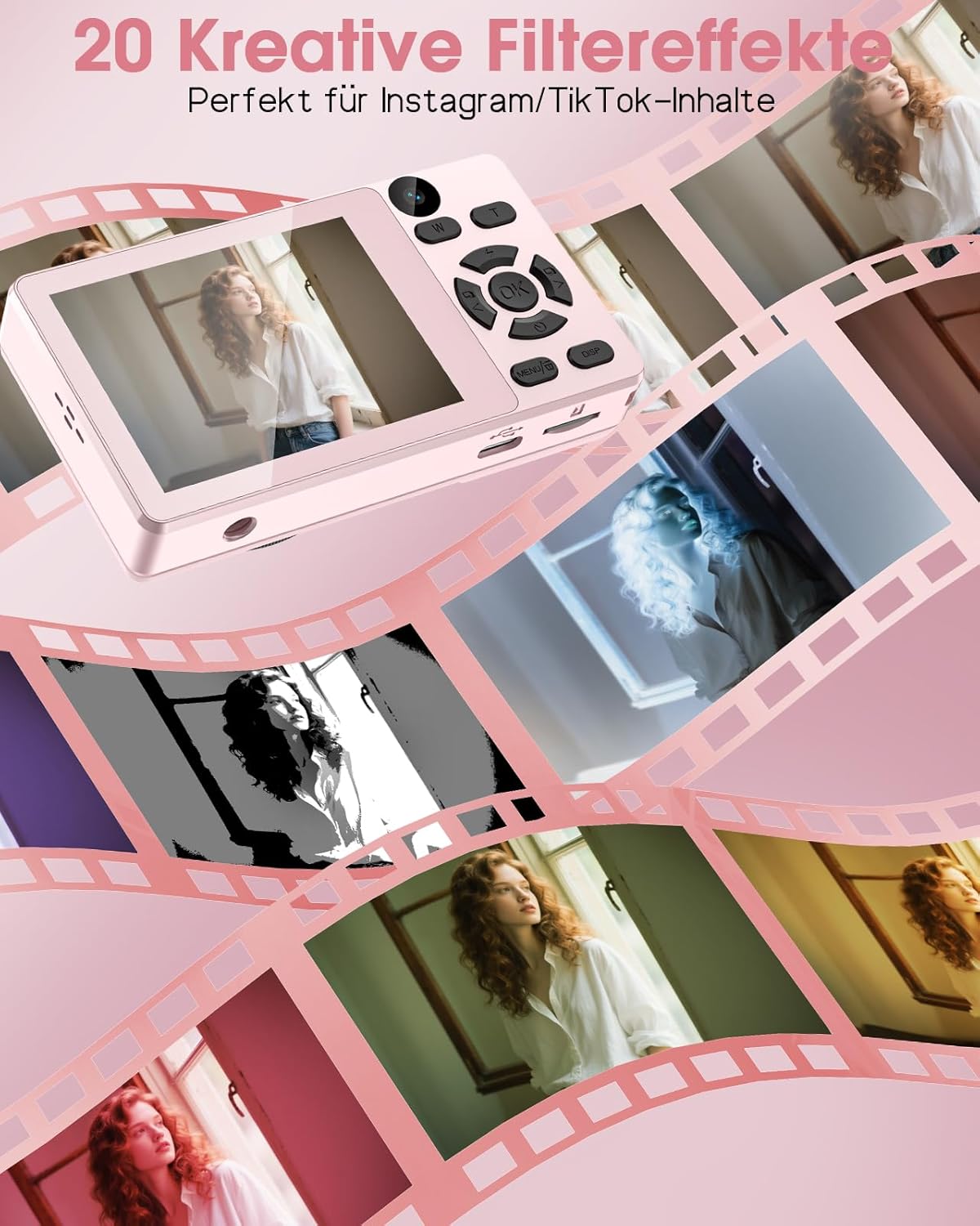 Detalle 2 de Digitalkamera 64MP 4K Selfie mit Doppelobjektiv