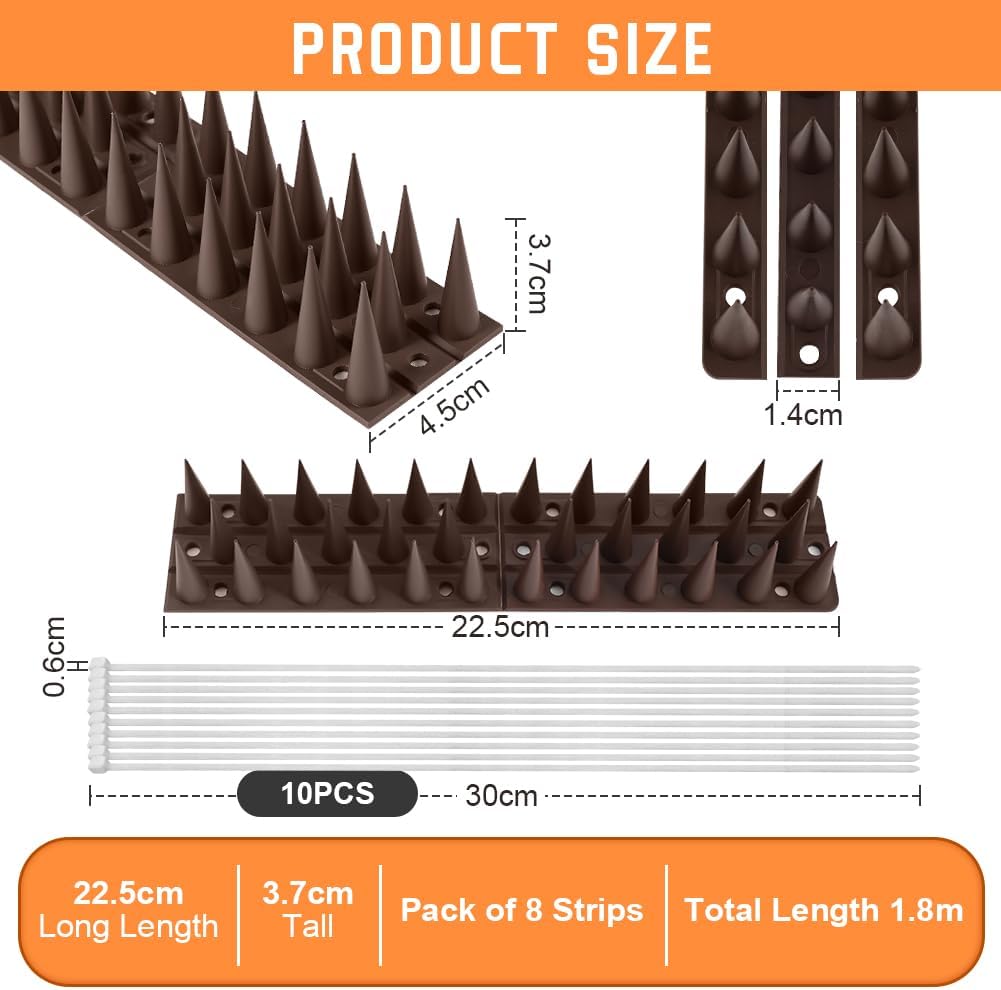 Detalle 2 de OFFCUP Bird Spikes 14 Pack Brown