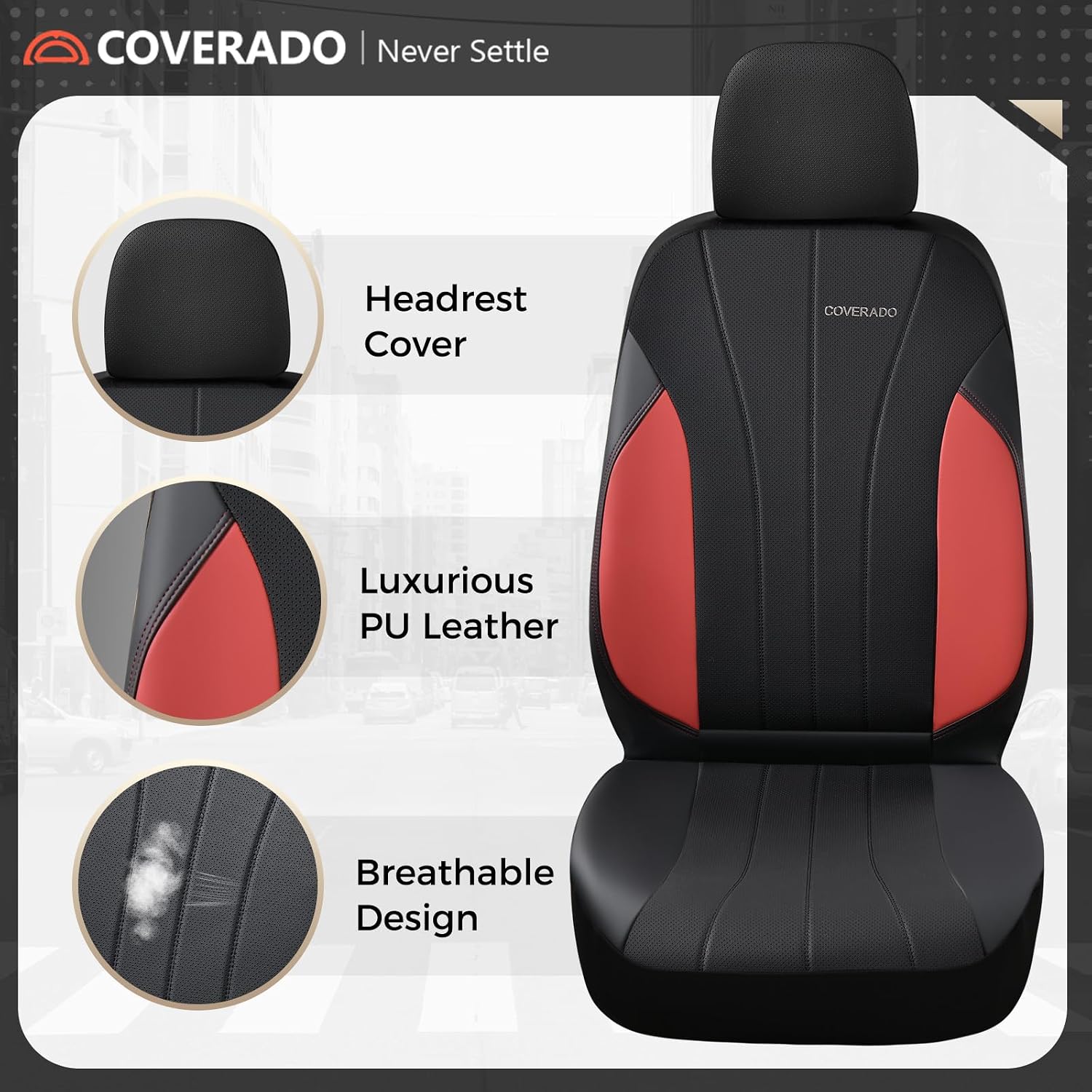Detalle de Coverado Car Seat Covers for Two Front Seats