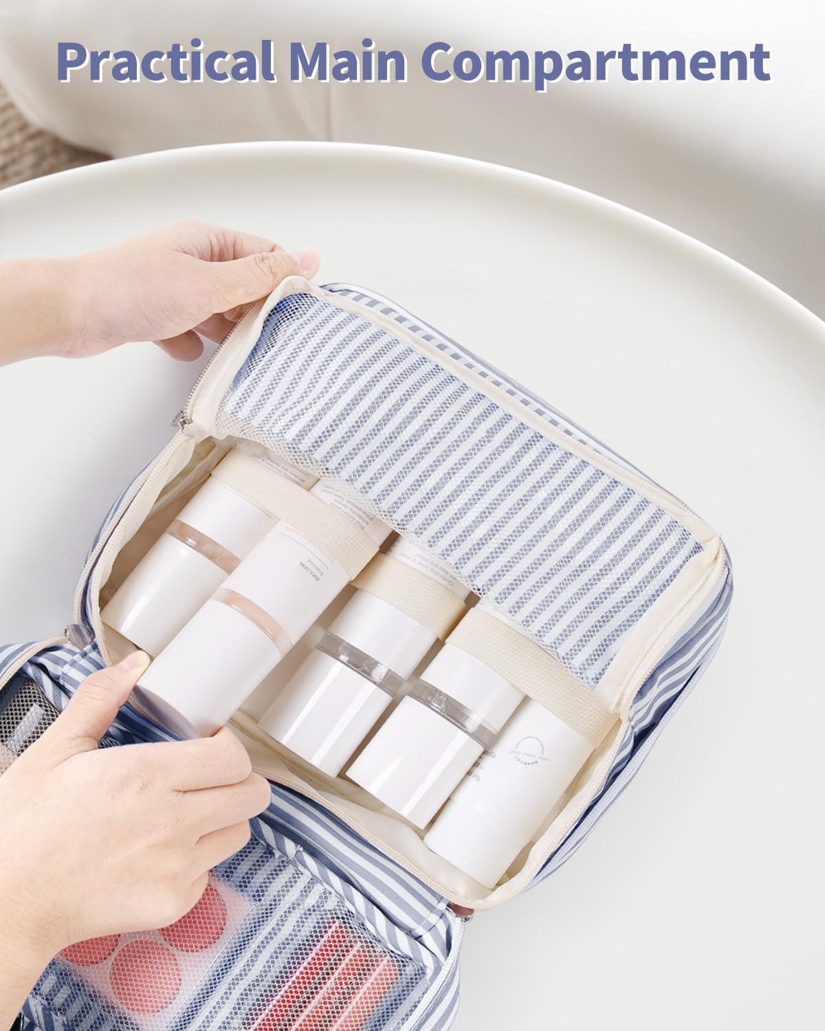 Detalle de Narwey Travel Hanging Toiletry Wash Bag: Compact, Waterproof organiser for travel