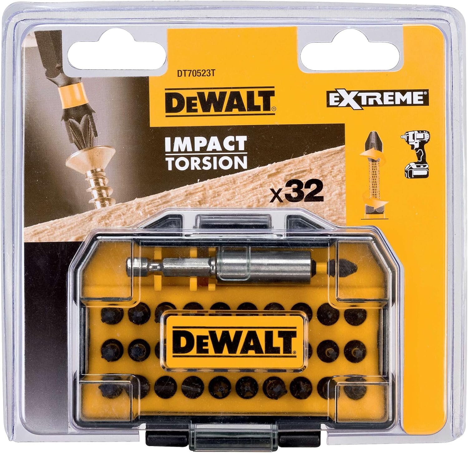 Detalle de DEWALT Coffret DT70523T-QZ : 32 Embouts de Vissage 25 mm pour Visseuse à Impact