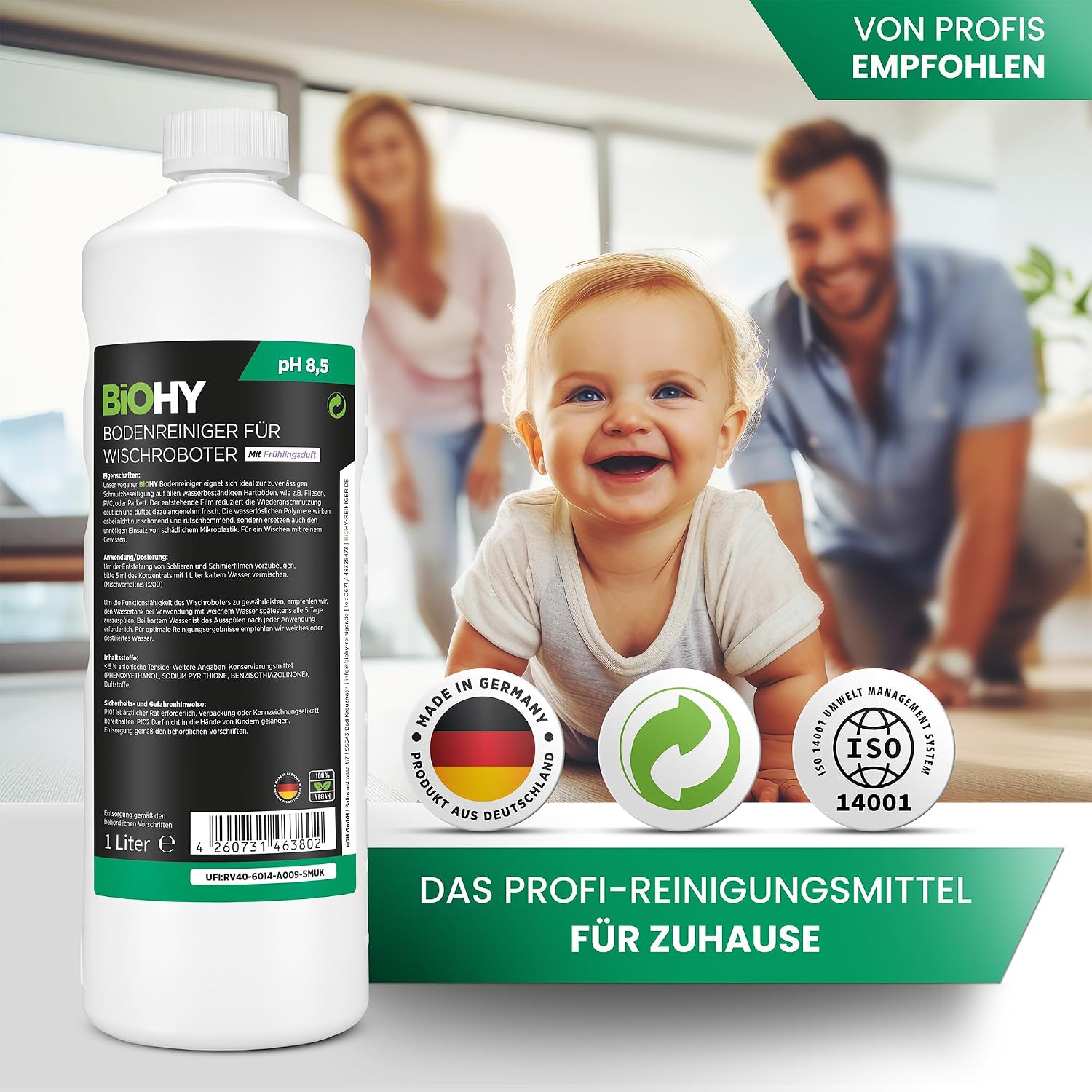 Thumbnail 5 de BiOHY Bodenreiniger 1 l Konzentrat für Wischroboter