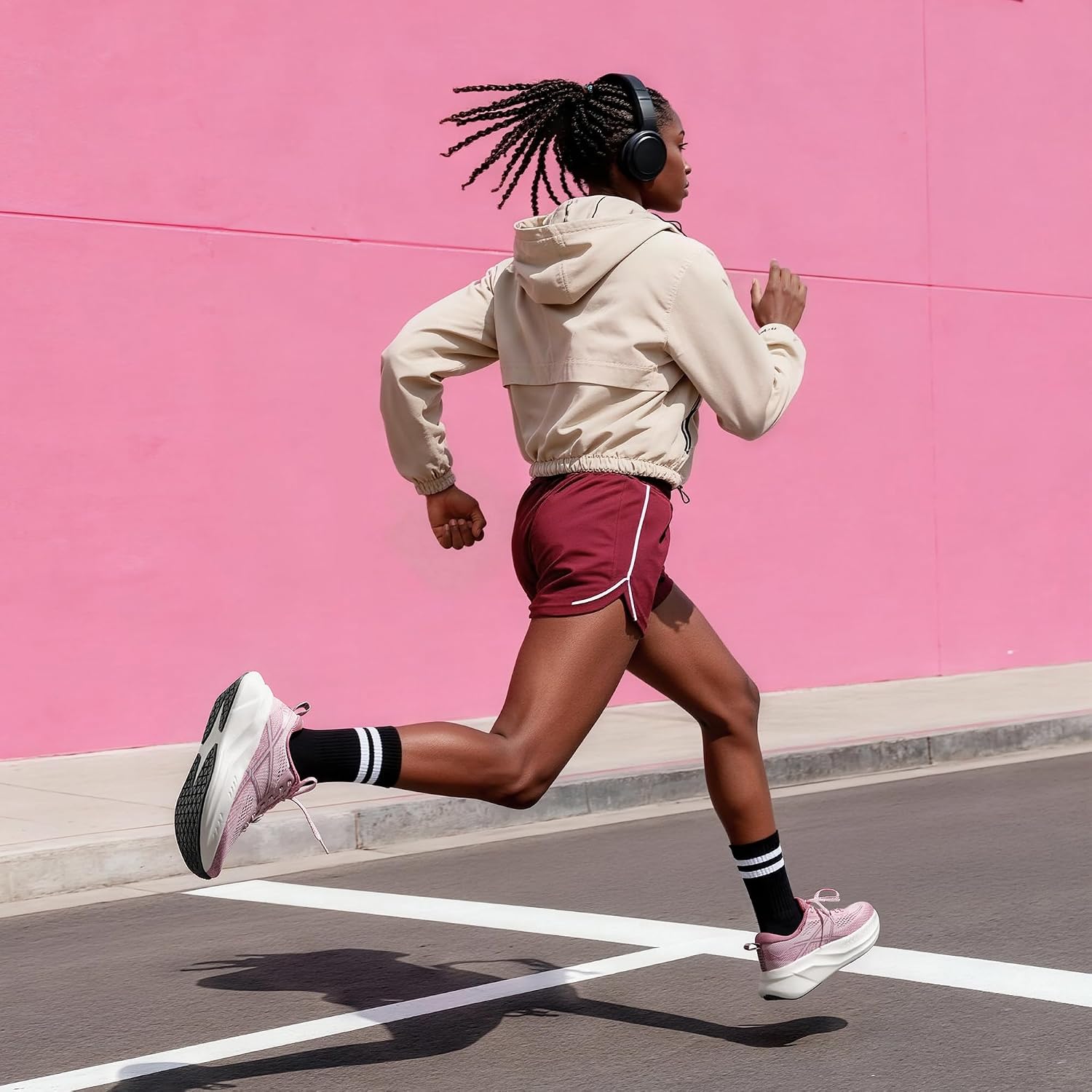 Detalle de ALLSWIFIT Women's Road Running Shoes: Cushioned, Lightweight, and Stable