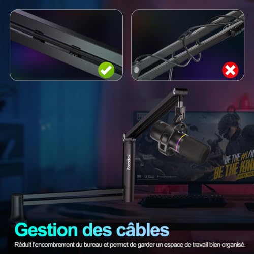 Thumbnail 6 de Socodox Bras de Microphone à Profil Bas pour Streaming & Podcasting