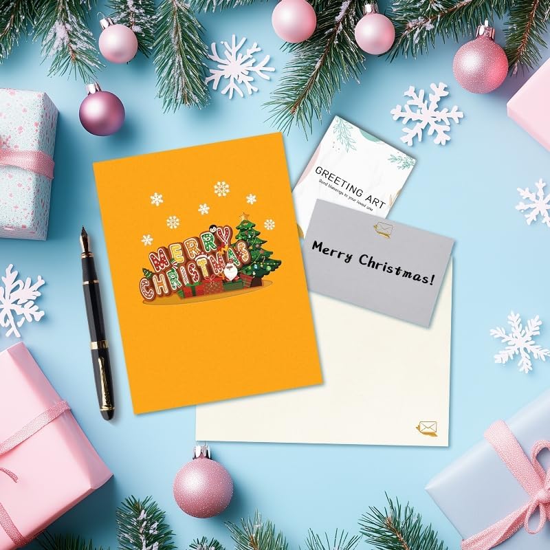Detalle de GREETING ART 3D Pop-Up Christmas Card with Light and Music, 20 x 15 cm