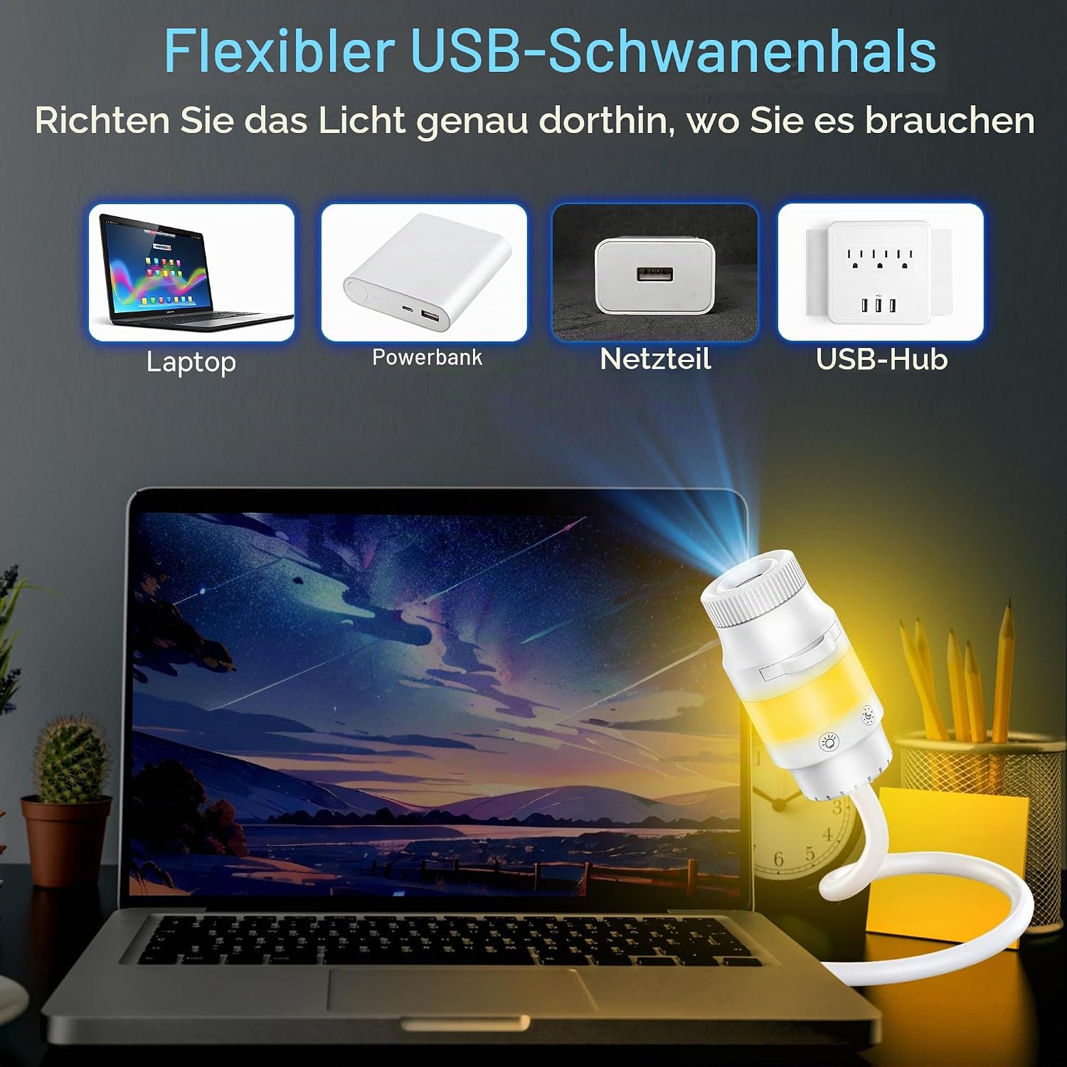 Thumbnail 6 de FUYAOSC 2-in-1 Sternenhimmel Projektor, 360° Galaxy Projektor Night Light – 13 Modi