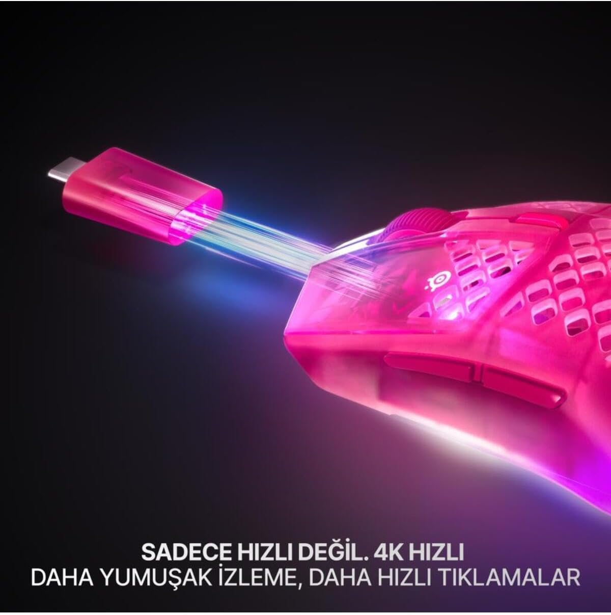 Detalle de SteelSeries Aerox 3 Wireless gaming mouse
