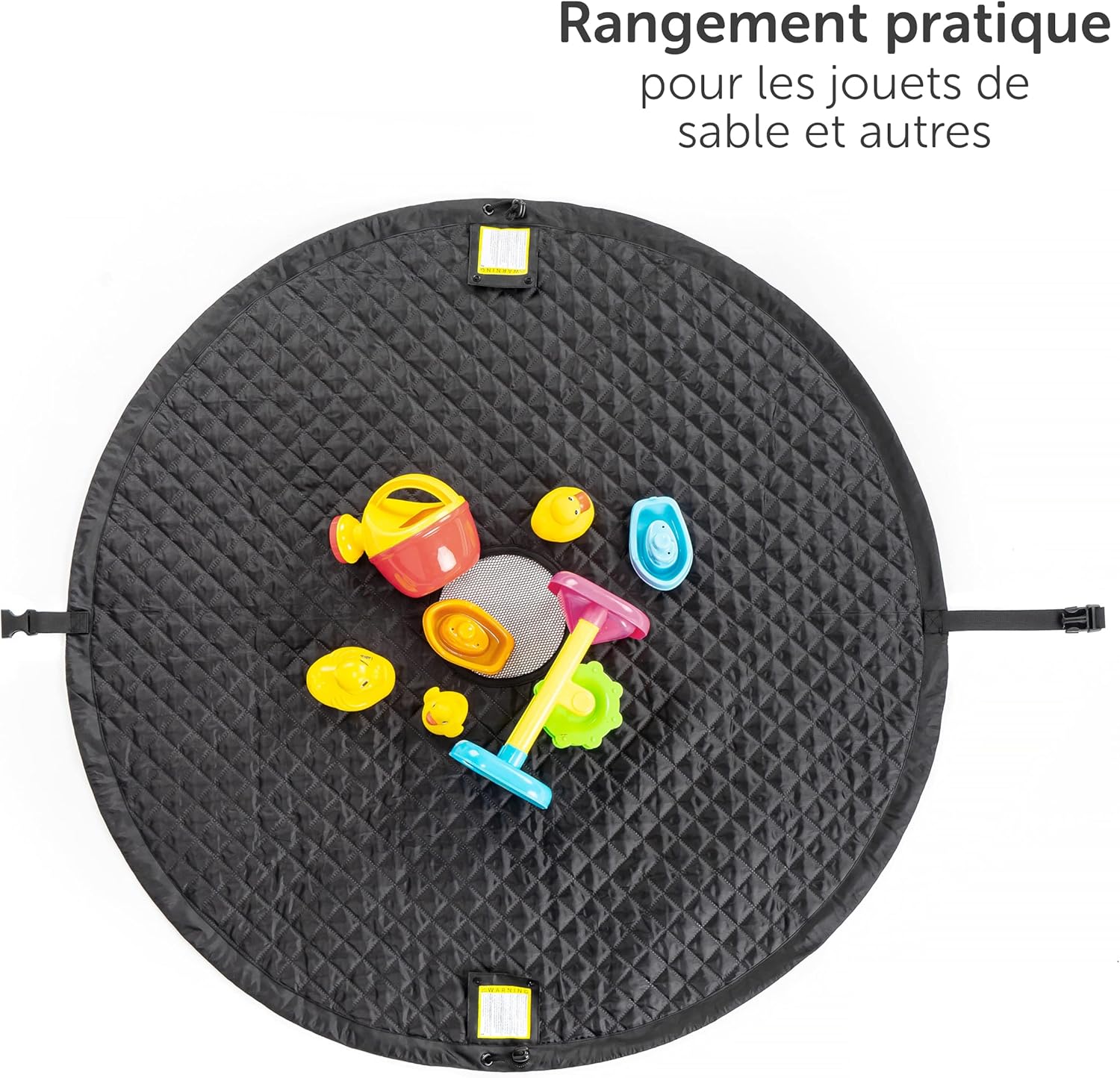 Detalle de Zamboo Sac de rangement 2 en 1 pour jouets de sable et couverture extérieure gris