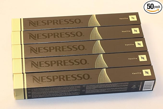 Detalle de Nespresso 50 Cápsulas Café Vanilio Lungo