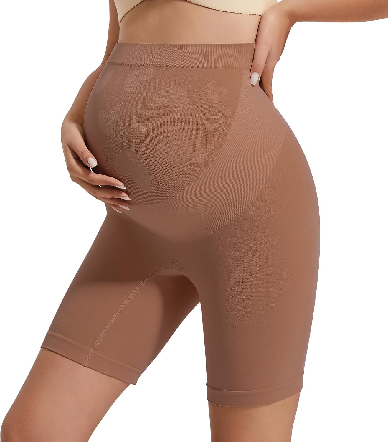 Thumbnail 6 de INNERSY Maternity Shorts Over Bump High Waist