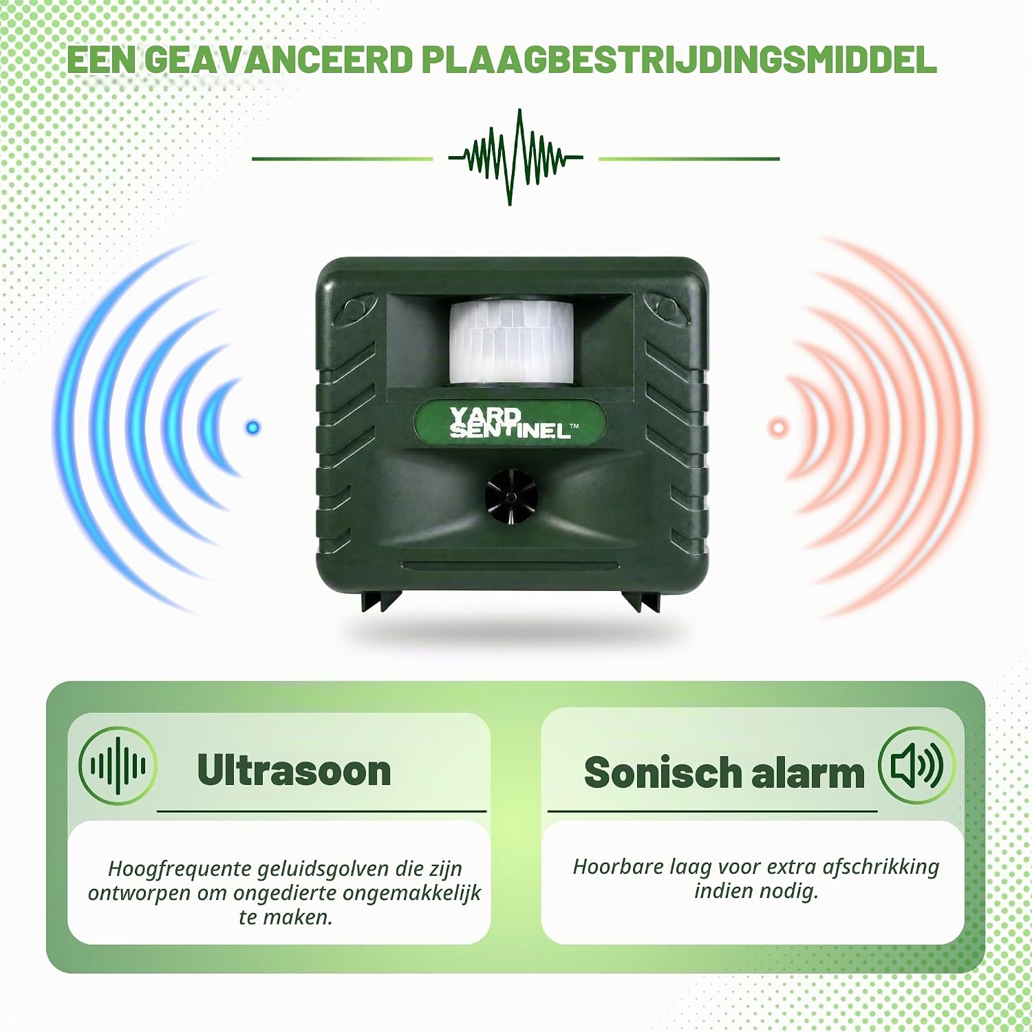 Detalle de ASPECTEK - Yard Sentinel Ultrasonic dierenverjager met infraroodsensor