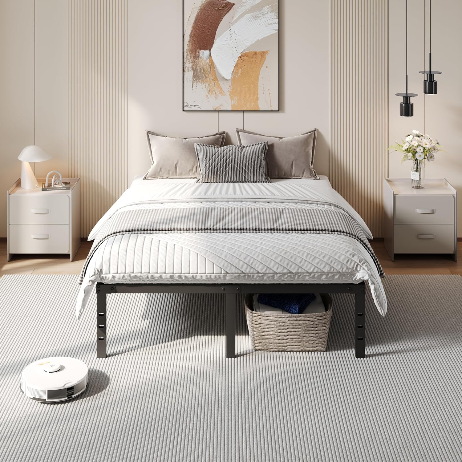 Detalle 1 de Yaheetech Bastidor de Cama Metálico 160x200 cm