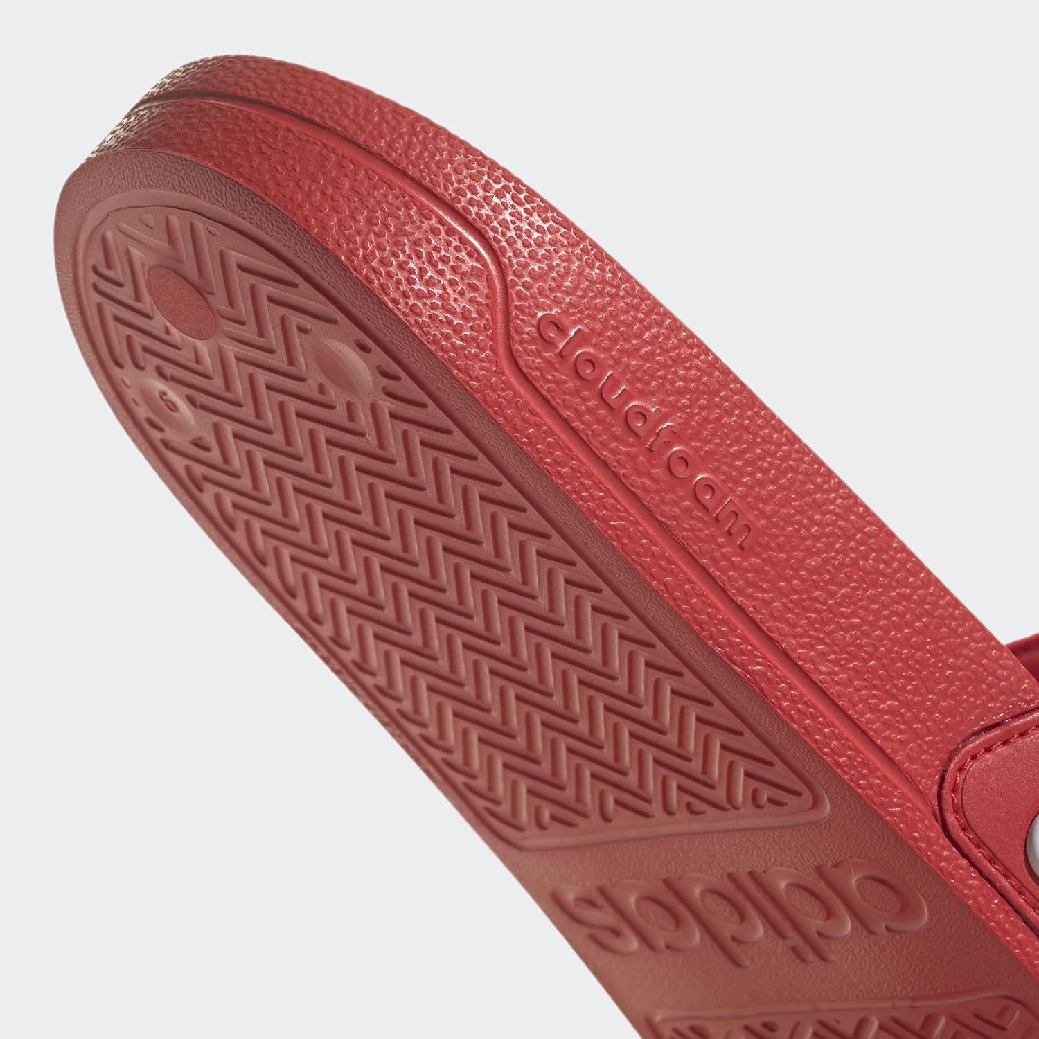 Detalle de adidas Adilette Shower Slides Slipper Unisex, Vivid Red / Cloud White, Größe 42 EU