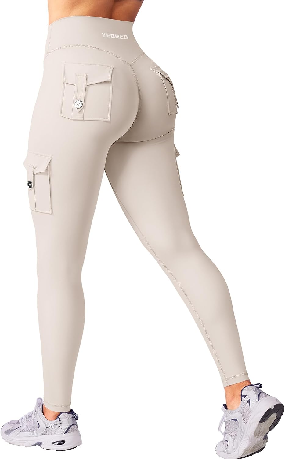 Detalle de YEOREO CoreFlex Gym-Leggings Damen High Waist