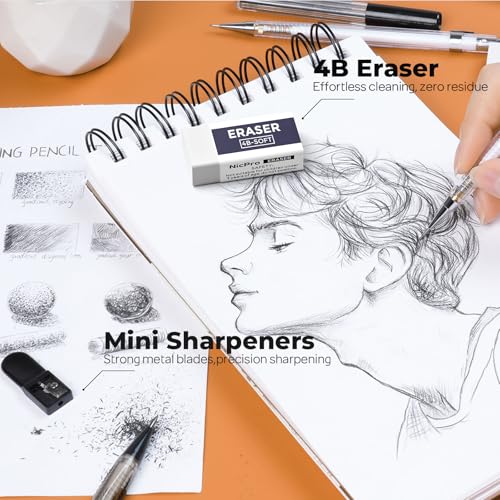 Thumbnail 4 de Nicpro portamine 6 pezzi con custodia e ricariche ✏️