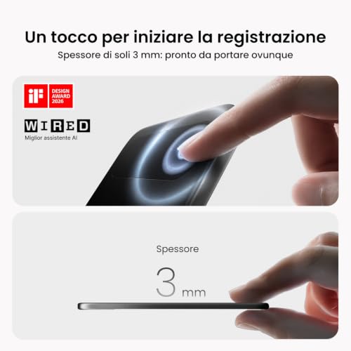 Detalle de Comulytic Note Pro Registratore Vocale AI con Trascrizione Illimitata