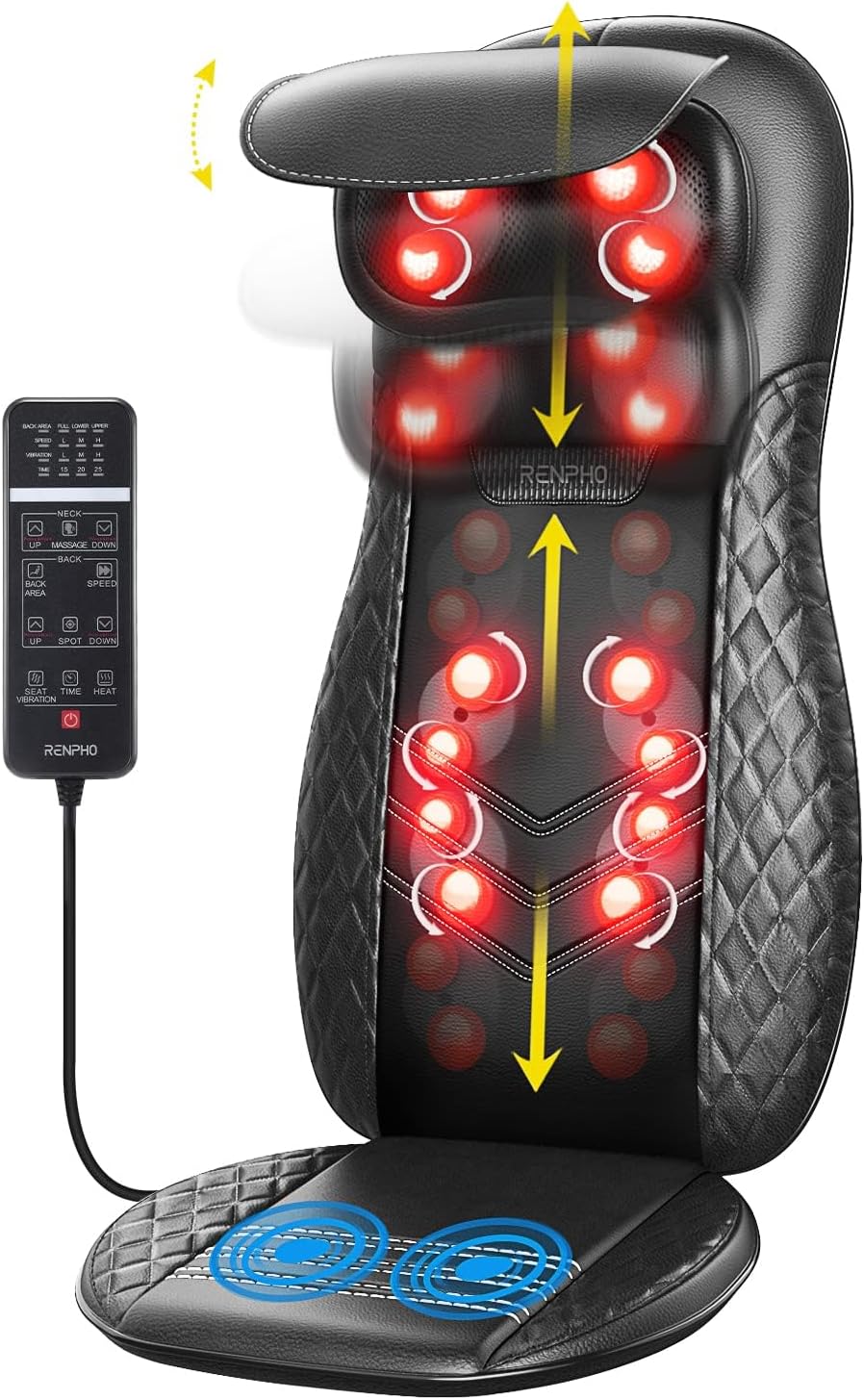 Detalle de RENPHO Massaggiatore Schiena Shiatsu 8 nodi