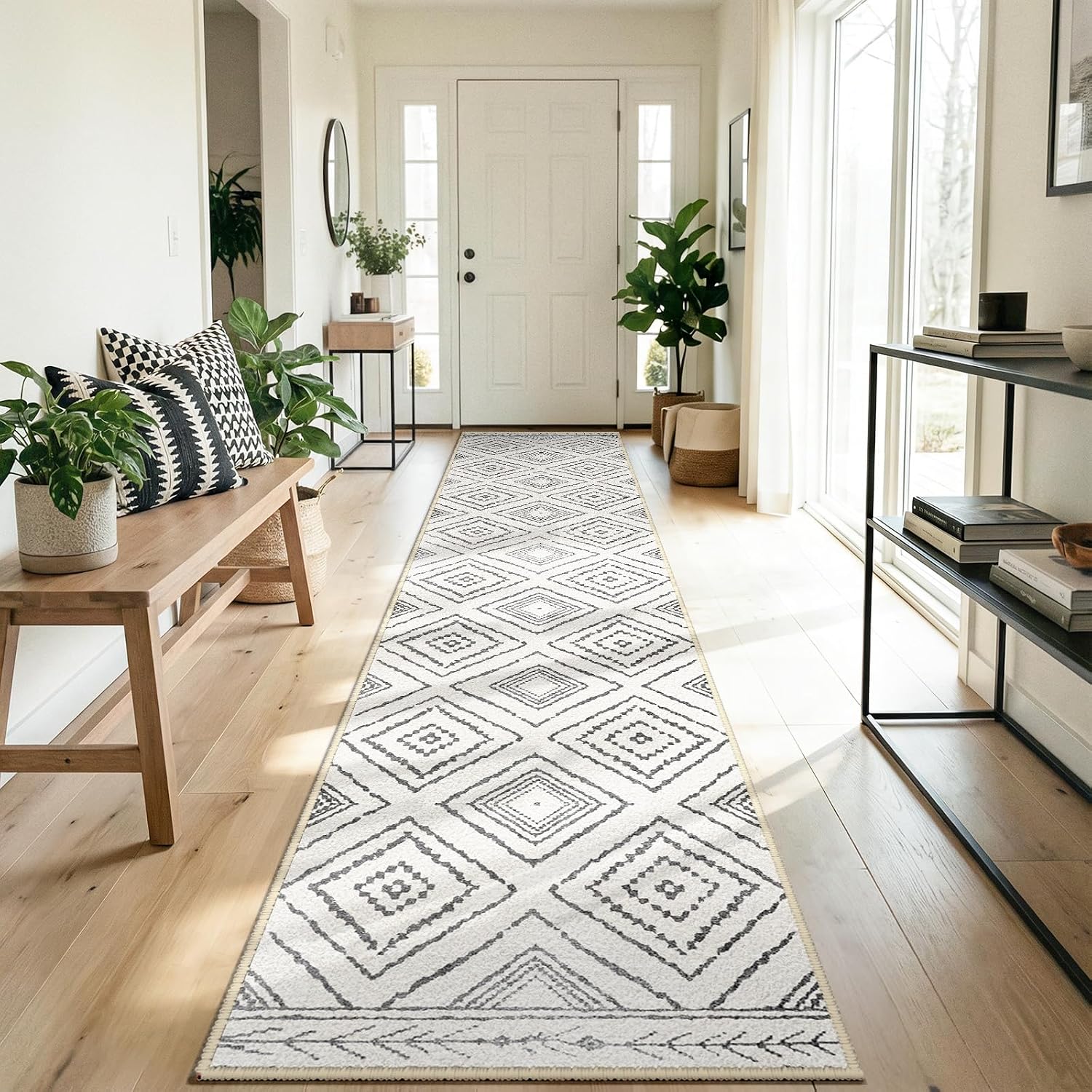 Detalle de DEFYNEE Tapis de Salon 60x180 cm 🏠
