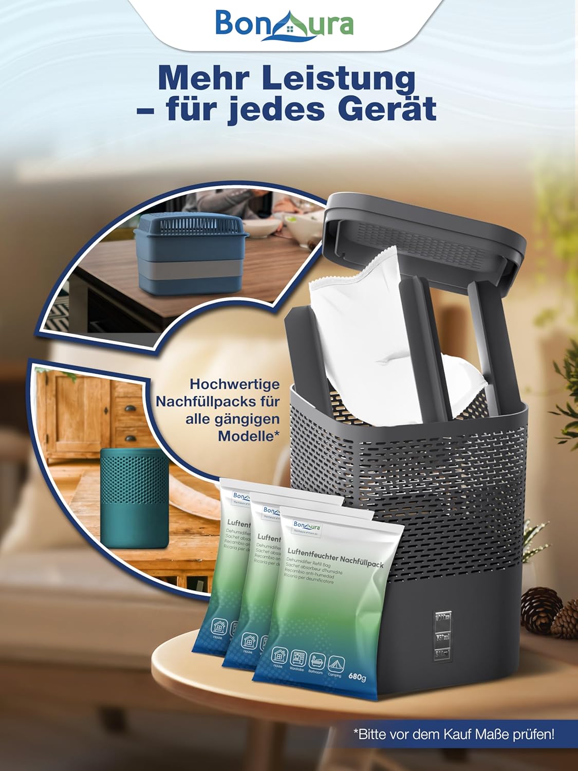 Thumbnail 5 de BonAura AirOne Nachfüllpack 4er Set 680 g 🌬