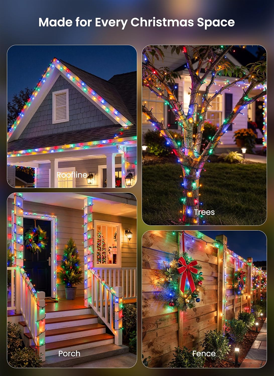 Thumbnail 5 de Minetom solar string lights 79 ft