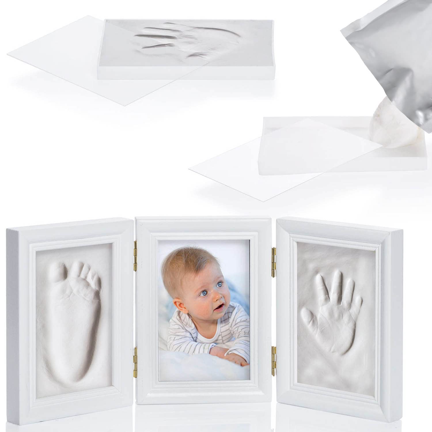 Thumbnail 5 de all Kids United Baby Abdruck-Set Bilderrahmen
