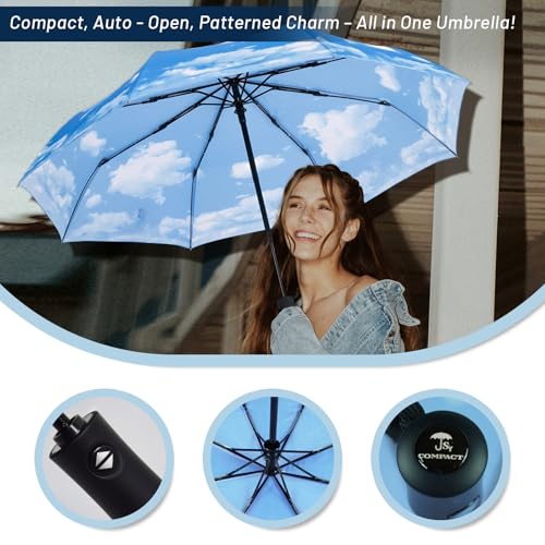 Thumbnail 3 de SY COMPACT Travel Umbrella Windproof Automatic Unbreakable UV Protection