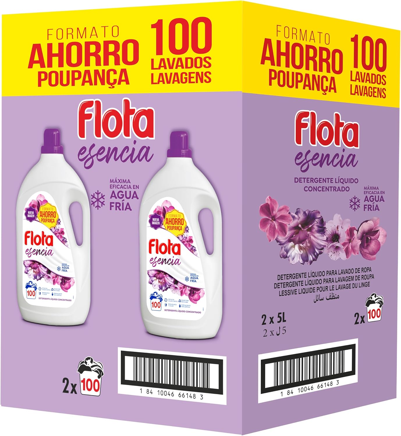 Detalle de FLOTA 60009676 płyn do prania, 2 × 100 prań, do bieli i kolorów