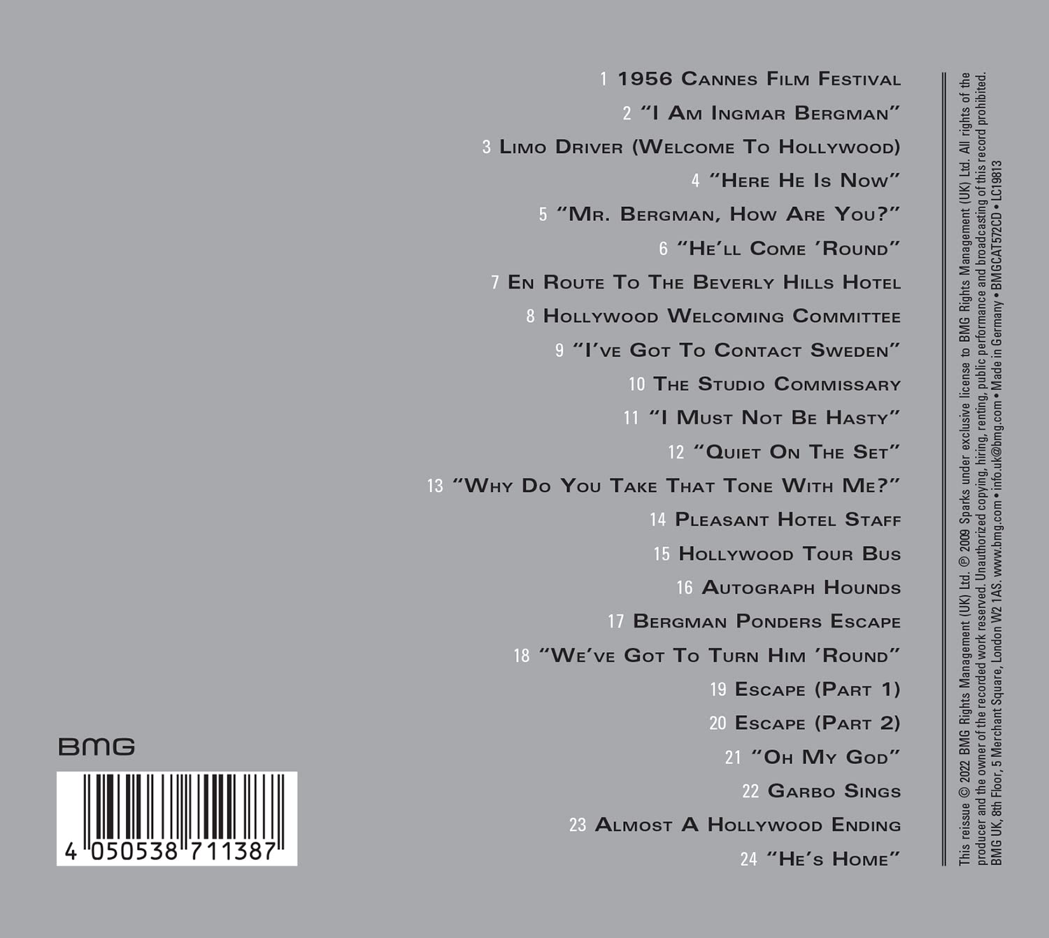 Detalle 1 de Sparks The Seduction of Ingmar Bergman Deluxe Edition Audio CD