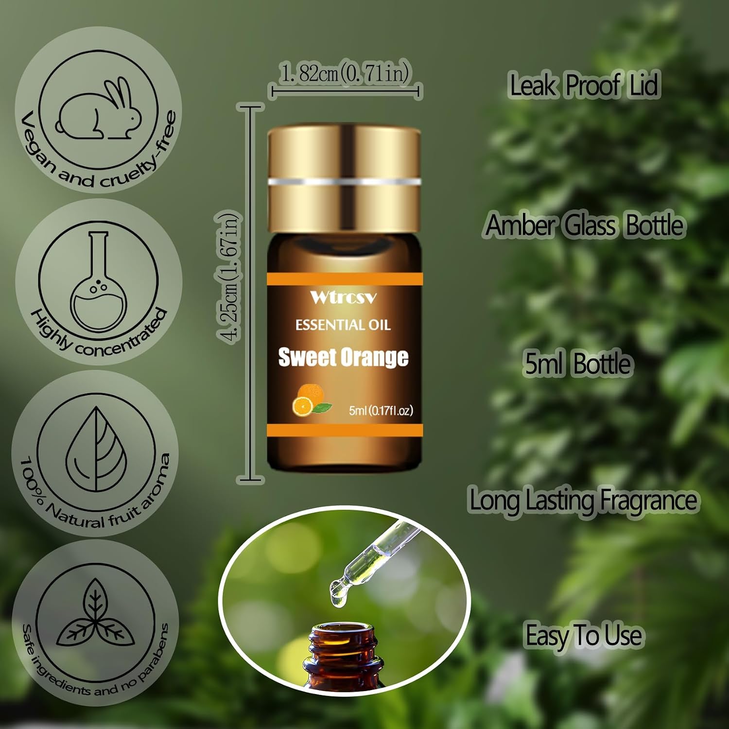 Thumbnail 2 de Wtrcsv Essential Oils Set – Top 15 Scents (5ml each) for Diffuser, Skincare, Aromatherapy, and DIY Projects