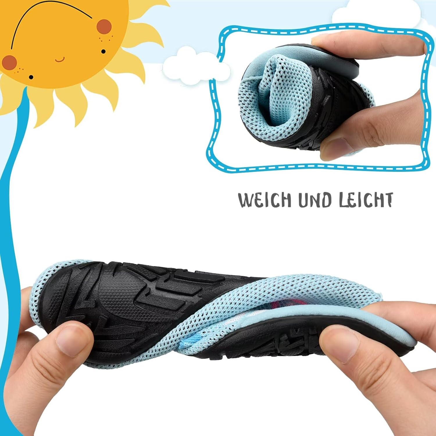 Thumbnail 4 de Kyopp chaussettes-chaussures respirantes antidérapantes pour bébé et enfant