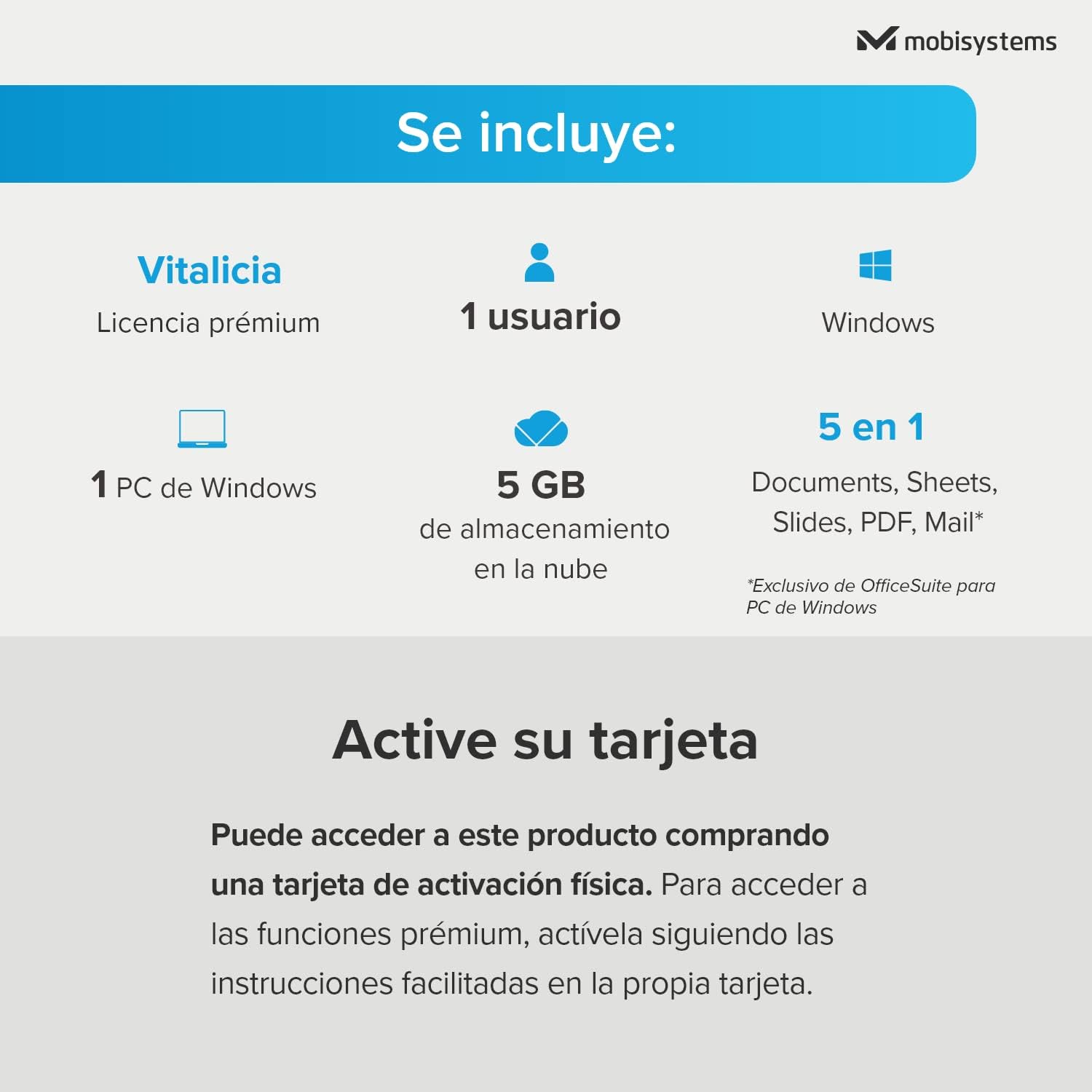 Thumbnail 1 de MobiSystems OfficeSuite Home & Business licencia vitalicia
