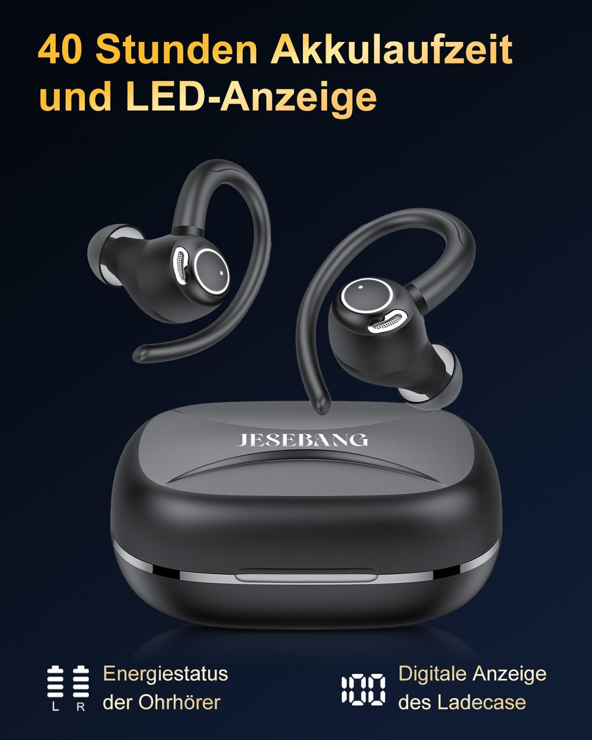Thumbnail 3 de Jesebang Bluetooth Kopfhörer Sport – In Ear mit IP7 und 40 Std