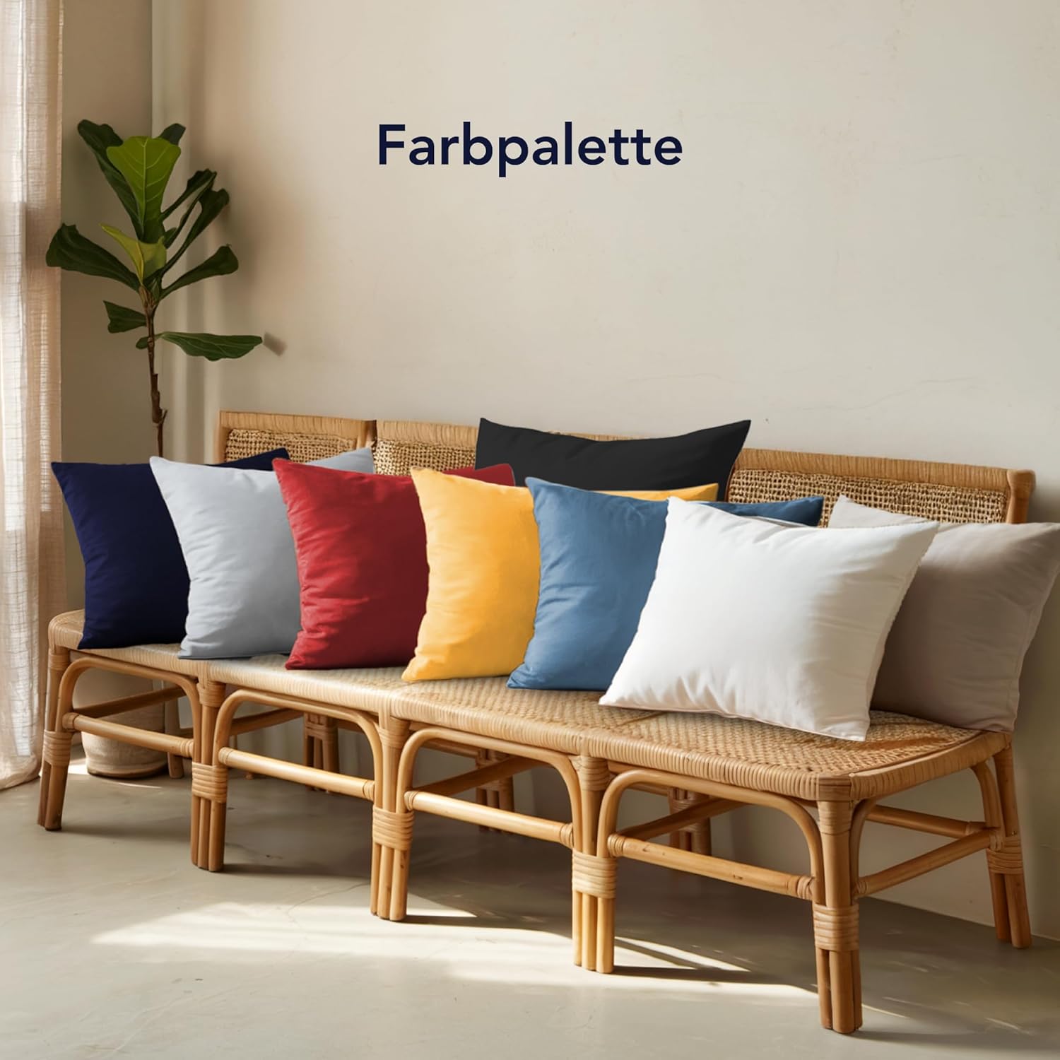 Thumbnail 5 de Dreamzie Kissenbezug 40x60 (Set mit 2) aus 100% Jersey-Baumwolle – Anthrazit