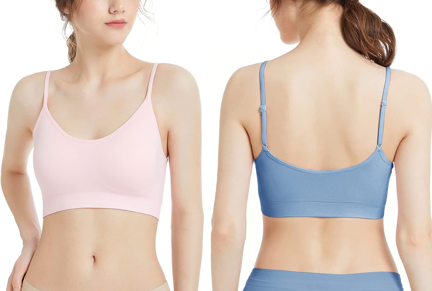 Detalle 2 de Comfyin Sport-Bustier BH Set ohne Bügel