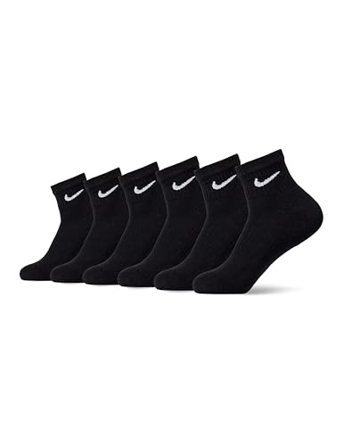Detalle de Nike SX7669-010 Everyday Cushioned Calzini Uomo Black/White – Comfort e Dri-FIT per l’uso quotidiano