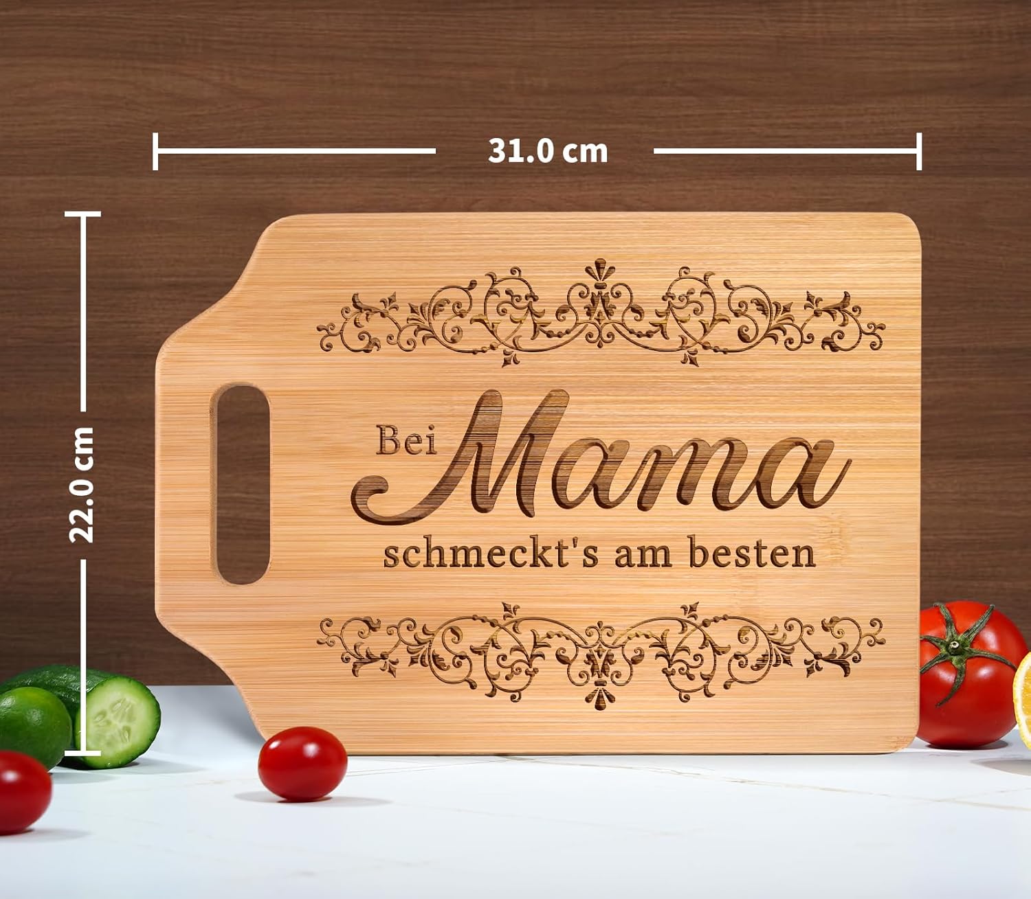 Thumbnail 1 de Giftasy Muttertagsgeschenk – Graviertes Bambus-Schneidebrett