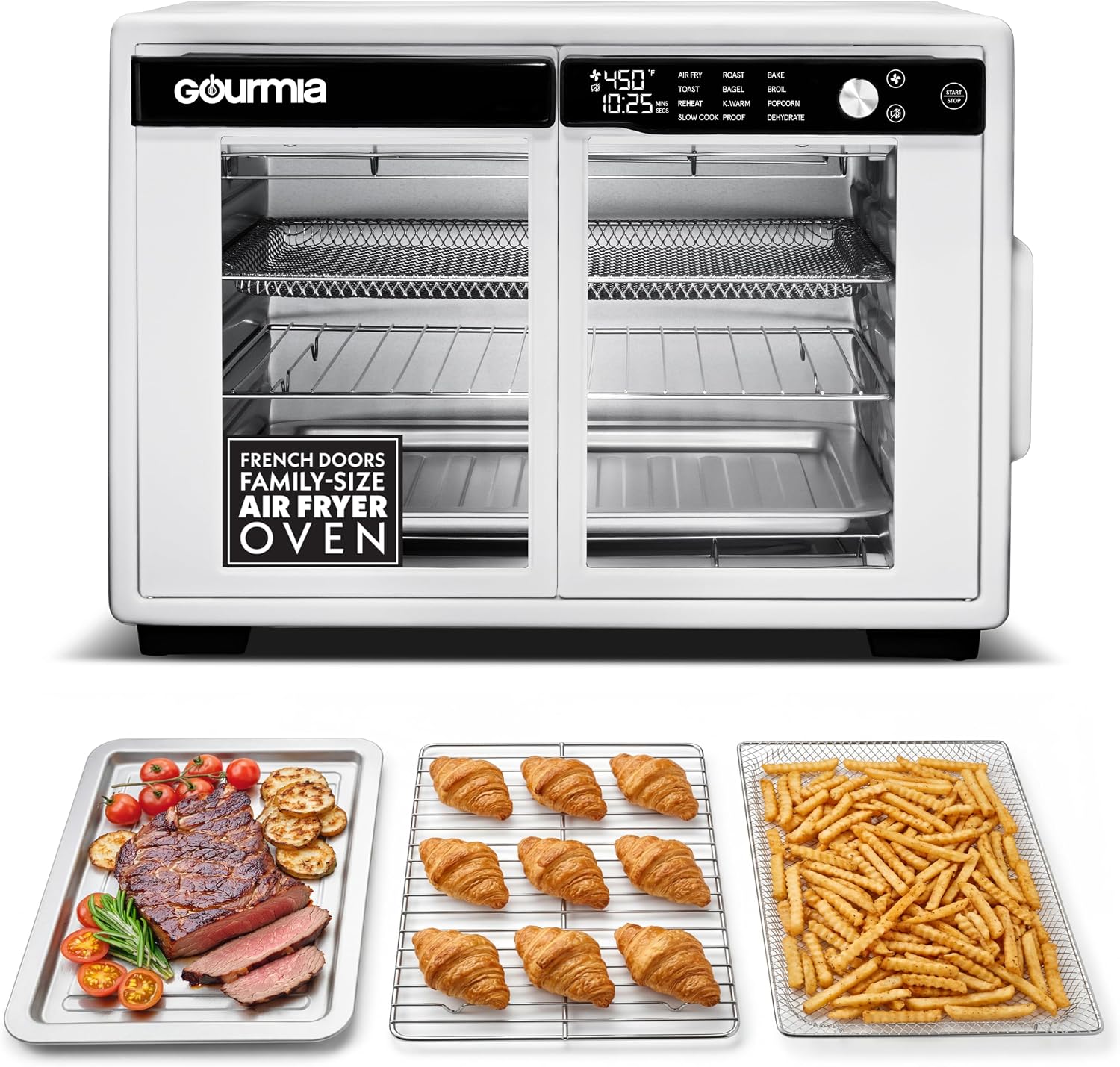 Detalle de Gourmia French Door Air Fryer Oven 37 Qt