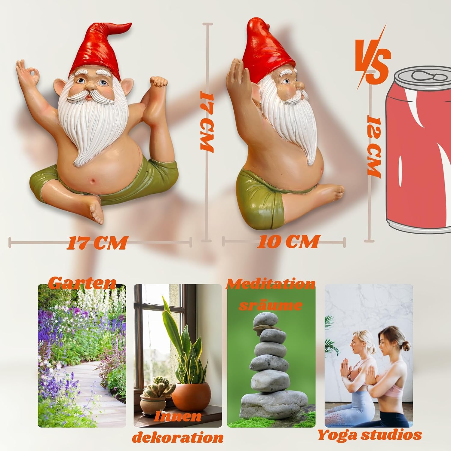 Thumbnail 3 de synxzen Yoga Gartenzwerg 17cm