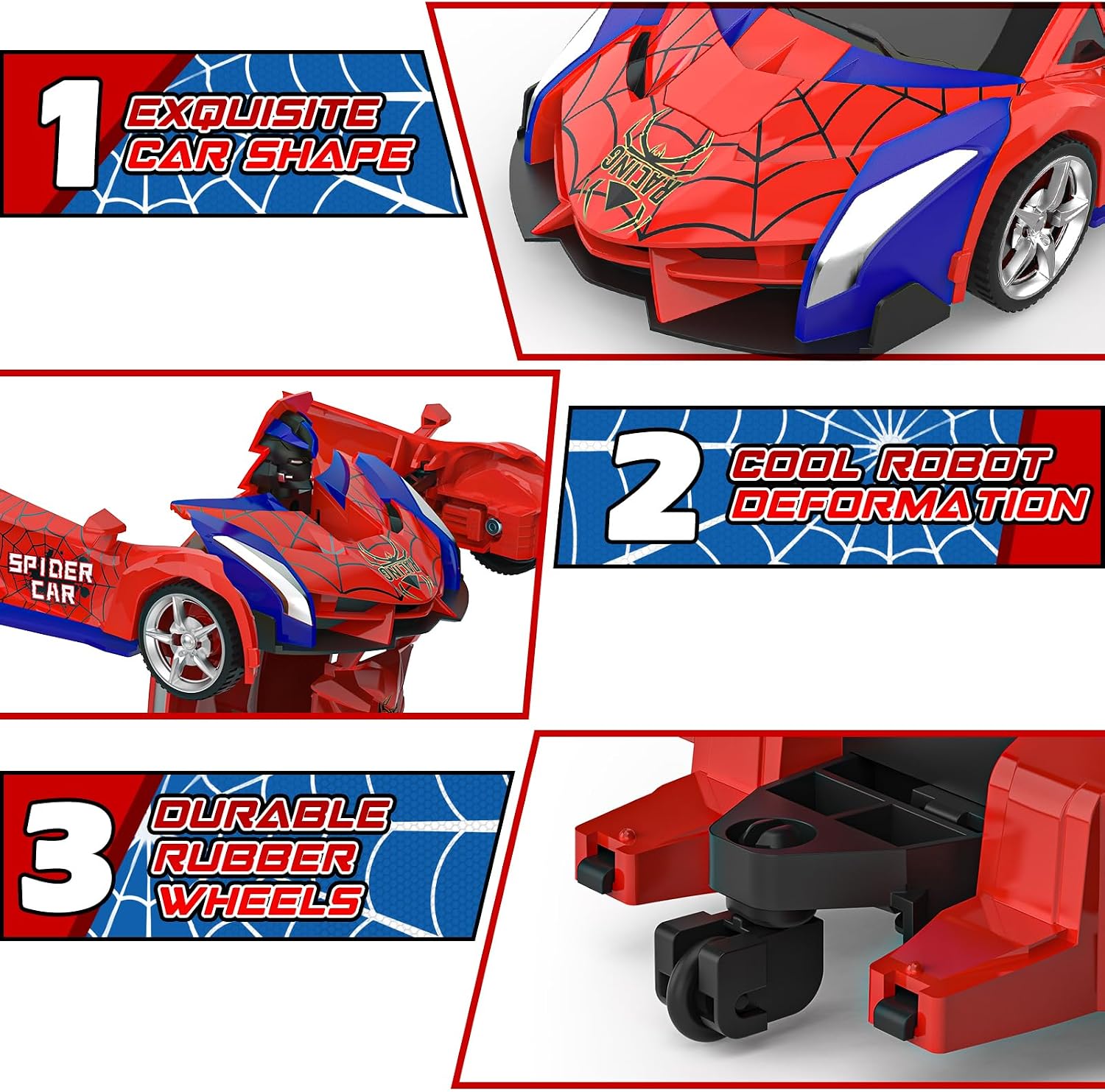 Detalle 2 de BLUEJAY NO.515 Transforming RC Car, 1:18 Scale, 360° Rotation