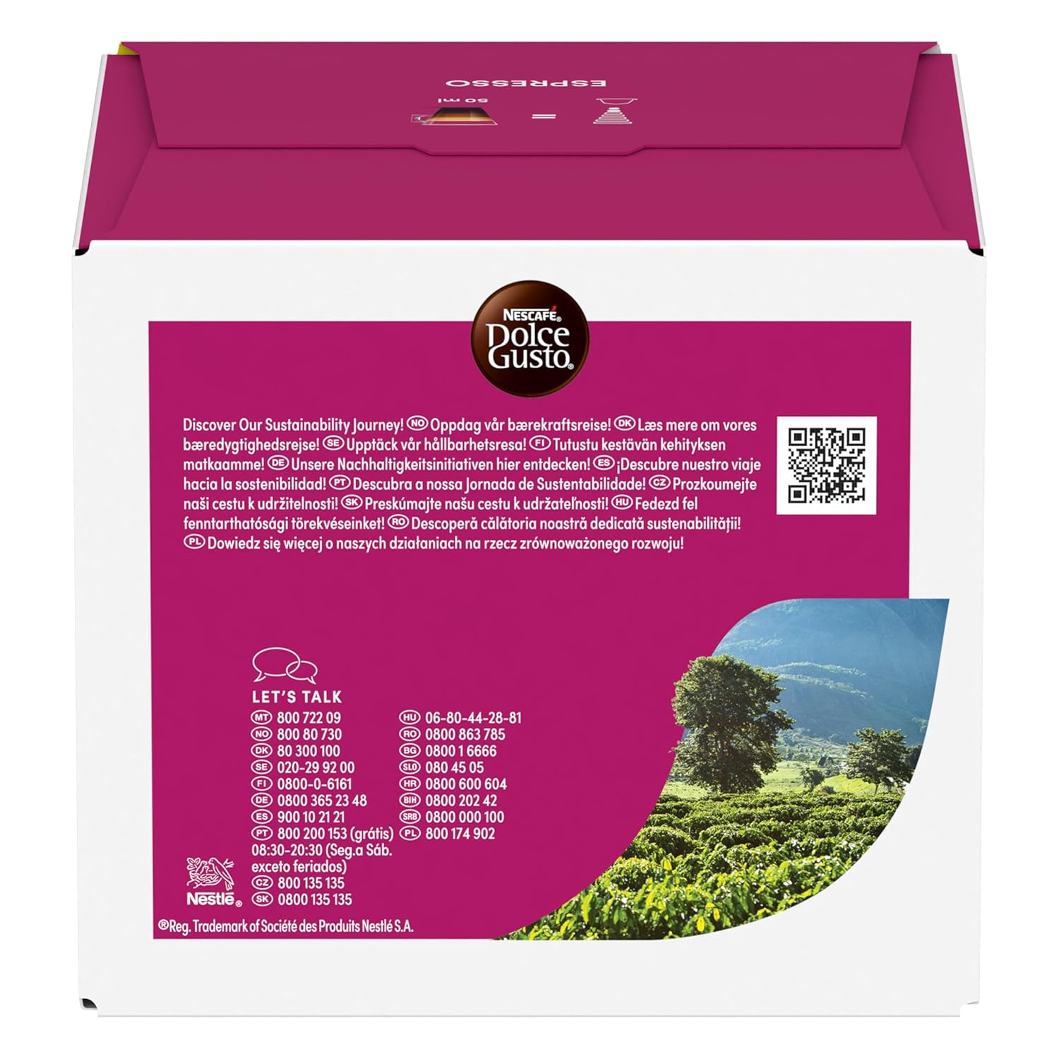 Detalle de NESCAFÉ DOLCE GUSTO Espresso Kaffeekapseln – 3er Vorratspack (3 x 30 Kapseln)